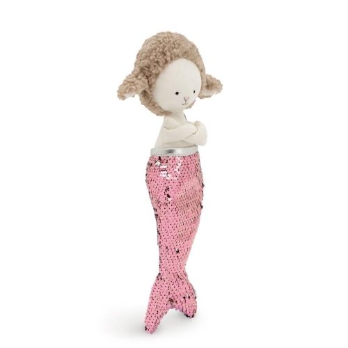 Cotti Motti Owca Zoe 30 cm Orange Toys, materiałowa maskotka, cekinowy syreni ogon
