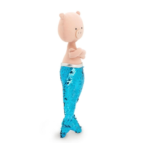 Cotti Motti Świnka Niky 30 cm Orange Toys, materiałowa maskotka, cekinowy syreni ogon