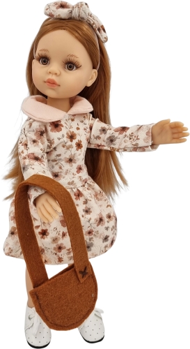 Sukienka, opaska i torebka dla lalki Paola Reina Amigas 32 cm