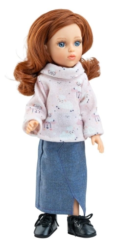 Oryginalne ubranko Paola Reina dla lalki 32 cm Amigas 54875, bluza, długa spódnica