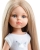 Lalka Hiszpańska 32 cm Paola Reina Amigas 13212 Carla + pudełko, klasyczna, cała z winylu, w piżamce, długie do kostek proste blond włosy, szaro-niebieskie oczy