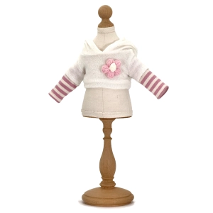 Bluza sweterkowa z kapturem dla lalki Lullu Dolls