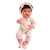 Lalka Hiszpańska 33 cm Antonio Juan 60146 Baby Toneta, bobas cały z winylu, dziewczynka, ciemne krótkie włosy, ubranko, smoczek, dwustronny kocyk