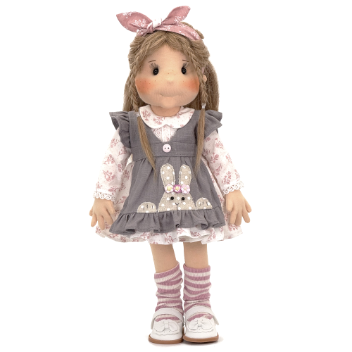 Lalka 38 cm Lullu Dolls Alicja w ubranku, 3 warianty wyboru, na zdjęciu wariant 3 kolekcjonerski (F.A.B.)