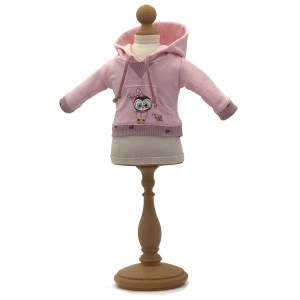 Bluza z kapturem różowa dla lalki Lullu Dolls