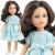 Lalka Hiszpańska 32 cm Paola Reina Amigas 04727 Coti, klasyczna, cała z winylu, niebieskie oczy, brązowe włosy, sukienka z falbankami, białe buciki