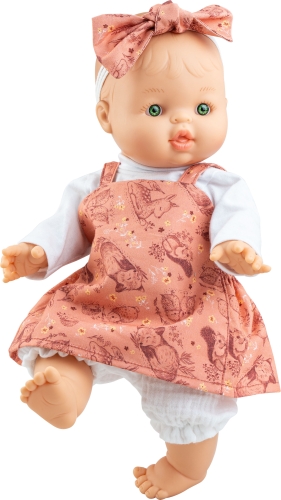 Lalka Hiszpańska 34 cm Paola Reina 04138 Gordis Lola, bobas cały z winylu, dziewczynka, bez włosów, w ubranku
