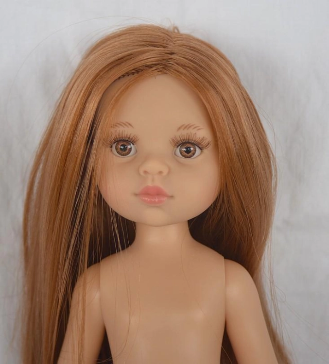 Lalka Hiszpańska 32 cm Paola Reina Amigas 32231 Cristi, klasyczna, cała z winylu, w majteczkach, bez ubranka, brązowe włosy, bursztynowo-brązowe oczy
