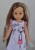 Lalka Hiszpańska 21 cm Paola Reina Mini Amigas 02107-B Judith, cała z winylu, długie  włosy z pasemkami, sukienka, majteczki, buciki