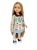 Lalka Hiszpańska 32 cm Paola Reina Amigas 78027, klasyczna, cała z winylu, niebieskie oczy, długie jasnoblond włosy, sukienka, rajstopki, buciki