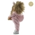 Lalka 38 cm Lullu Dolls Miśka, 3 warianty wyboru, na zdjęciu wariant 2 ruchomy szkielet, kombinezon, buciki, opaska z uszkami, włosy syntetyczne, zabawka misio Zdzisio