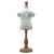 Bluzka Gabi 2 dla lalki 38 cm Lullu Dolls, krótki rękaw, w paseczki, z aplikacją