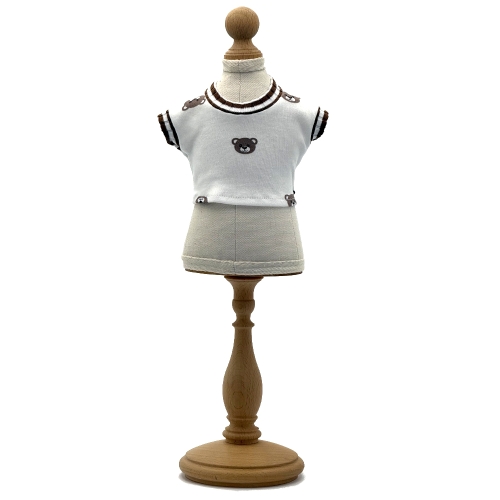 Bluzka Misie dla lalki 38 cm Lullu Dolls, krótki rękaw