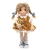 Sukienka Balbinka dla lalki Lullu Dolls 38 cm, bawełniana sukienka wykończona koronką z kołnierzykiem i falbanką