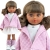 Lalka Hiszpańska 32 cm Paola Reina Amigas 047322 Kim, klasyczna, cała z winylu, ciemna skóra, brązowe oczy, brązowe włosy spięte w dwa kucyki, kurteczka,bluzka, spódniczka, majteczki, ocieplacze na nogi, buciki