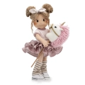 Akcesoria dla lalki Lullu Dolls konik na kijku Jednorożec różowy