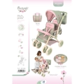 DeCuevas Toys Bliźniaczy wózek Botanic dla lalek do 52 cm 90368