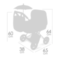 DeCuevas Toys Wózek Honey dla lalek do 46 cm 85070