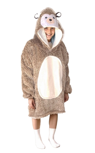 Bluza koc Oversize dla dzieci Jeż Cozy Noxxiez CH329