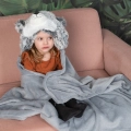 Piesek Husky Kocyk z kapturem dla dzieci Cozy Noxxiez BL802