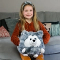 Pies Husky Poduszka i pluszowy ogrzewacz do dłoni Cozy Noxxiez HW702