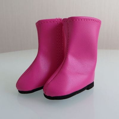 Oryginalne buty Paola Reina dla lalki 32 cm Amigas 63214 różowe kozaczki zapinane na rzep