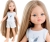 Lalka Hiszpańska 32 cm Paola Reina Amigas 13208 Manica, klasyczna, cała z winylu, w piżamce, długie do kostek proste blond włosy, niebieskie oczy