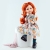 Lalka Hiszpańska 32 cm Paola Reina Amigas 04852 Cristi, klasyczna, cała z winylu, przegubowa ruchome stawy, zielone oczy, rude włosy, sukienka, majteczki, skarpetki, czarne wiązane buciki