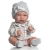Lalka Hiszpańska 33 cm Antonio Juan 60029 Baby Toneta, bobas cały z winylu, dziewczynka, ubranko, smoczek, dwustronny kocyk