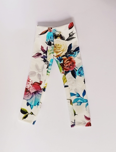 Legginsy dla lalki Paola Reina Amigas 32 cm, wzór w kwiaty