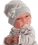 Lalka Hiszpańska 33 cm Antonio Juan 60029 Baby Toneta, bobas cały z winylu, dziewczynka, ubranko, smoczek, dwustronny kocyk