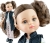 Lalka Hiszpańska 32 cm Paola Reina Amigas 04465 Carol, klasyczna, cała z winylu, niebieskie oczy, brązowe włosy związane w dwa kucyki, piegi na buzi, bluzeczka, kamizelka, spodnie, wiązane czarne, buciki