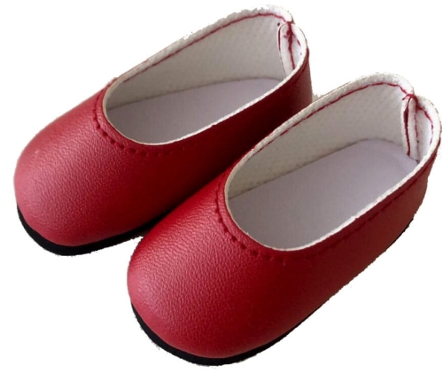 Oryginalne buty Paola Reina dla lalki 32 cm Amigas 63228 ciemnoczerwone pantofelki