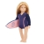 Lalka Kanadyjska 15 cm Lori 31152 Audrina, cała z winylu, jasnoblond włosy, strój do surfowania, deska surfingowa