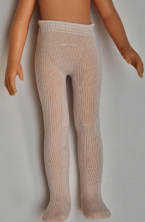 Oryginalne rajstopy Paola Reina dla lalki 32 cm Amigas 84562 białe gładkie