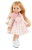 Lalka Hiszpańska 32 cm Paola Reina Amigas 04490 Conchi, klasyczna, cała z winylu, niebieskie oczy, blond włosy  z jasnymi pasemkami, sukienka, płaszczyk, majteczki, białe wiązane buciki