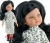 Lalka Hiszpańska 32 cm Paola Reina Amigas 04484 Ana Maria, klasyczna, cała z winylu, ciemna skóra, bursztynowe oczy, czarne lekko falowane włosy, sukienka, wiązane czarne buciki