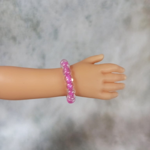 Bransoletka ciemny róż