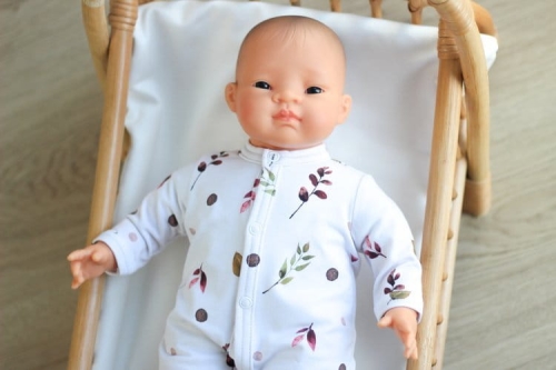 Kombinezon dla lalki Miniland 40 cm - Floral