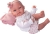 Lalka Hiszpańska 34 cm Antonio Juan 70358 Baby Toneta Posturitas, bobas, miękki brzuszek, w ciele stelaż, który pozwala na zmiany pozycji, w ubranku, smoczek, kocyk