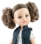 Lalka Hiszpańska 32 cm Paola Reina Amigas 04465 Carol, klasyczna, cała z winylu, niebieskie oczy, brązowe włosy związane w dwa kucyki, piegi na buzi, bluzeczka, kamizelka, spodnie, wiązane czarne, buciki