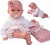 Lalka Hiszpańska 34 cm Antonio Juan 70358 Baby Toneta Posturitas, bobas, miękki brzuszek, w ciele stelaż, który pozwala na zmiany pozycji, w ubranku, smoczek, kocyk