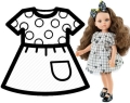 Oryginalne ubranko Paola Reina dla lalki 32 cm Amigas 54498