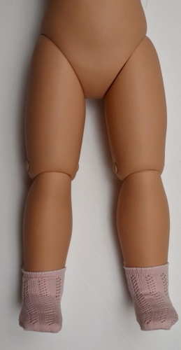 Oryginalne skarpetki Paola Reina dla lalki 60 cm Reinas 86006 ażurowe jasnoróżowe