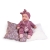 Lalka Hiszpańska 34 cm Antonio Juan 70356 Baby Toneta, bobas, miękki brzuszek, gaworzy, w ubranku, smoczek, śpiworek