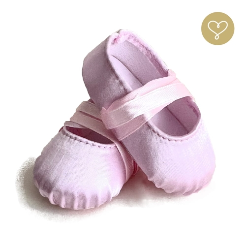 Buty baletki różowe dla lalki 38 cm Lullu Dolls