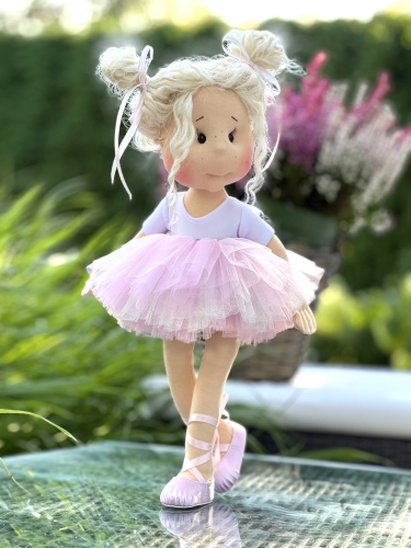 Buty baletki różowe dla lalki 38 cm Lullu Dolls