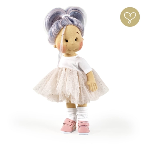 Buty różowe 2 dla lalki 38 cm Lullu Dolls zapinane na rzepy