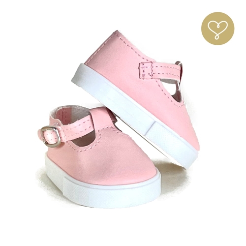 Buty różowe 3 dla lalki 38 cm Lullu Dolls z paseczkiem