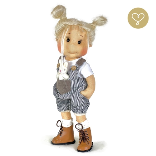 Buty skórzane brązowe dla lalki 38 cm Lullu Dolls